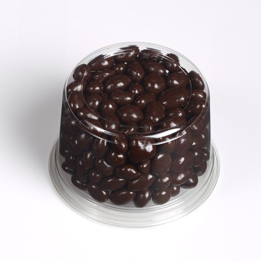 Almonds, Covered, Dark Chocolate, in Deli Cup,12 - 12 OUNCE