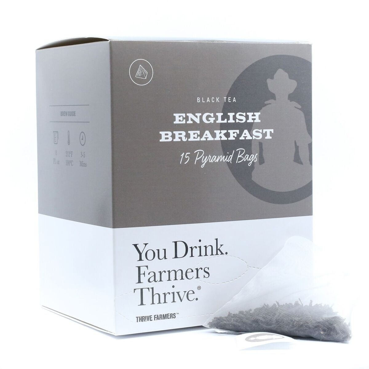 Tea, English Breakfast, Individually Wrapped With String, Pyramid Bag,6 - 15 COUNT