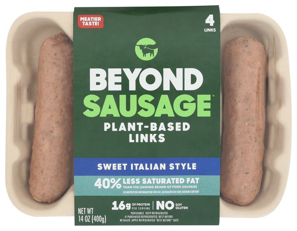 Sausage, Plant-Based, Italian Sweet, 3.5 Ounce,8 - 4 COUNT