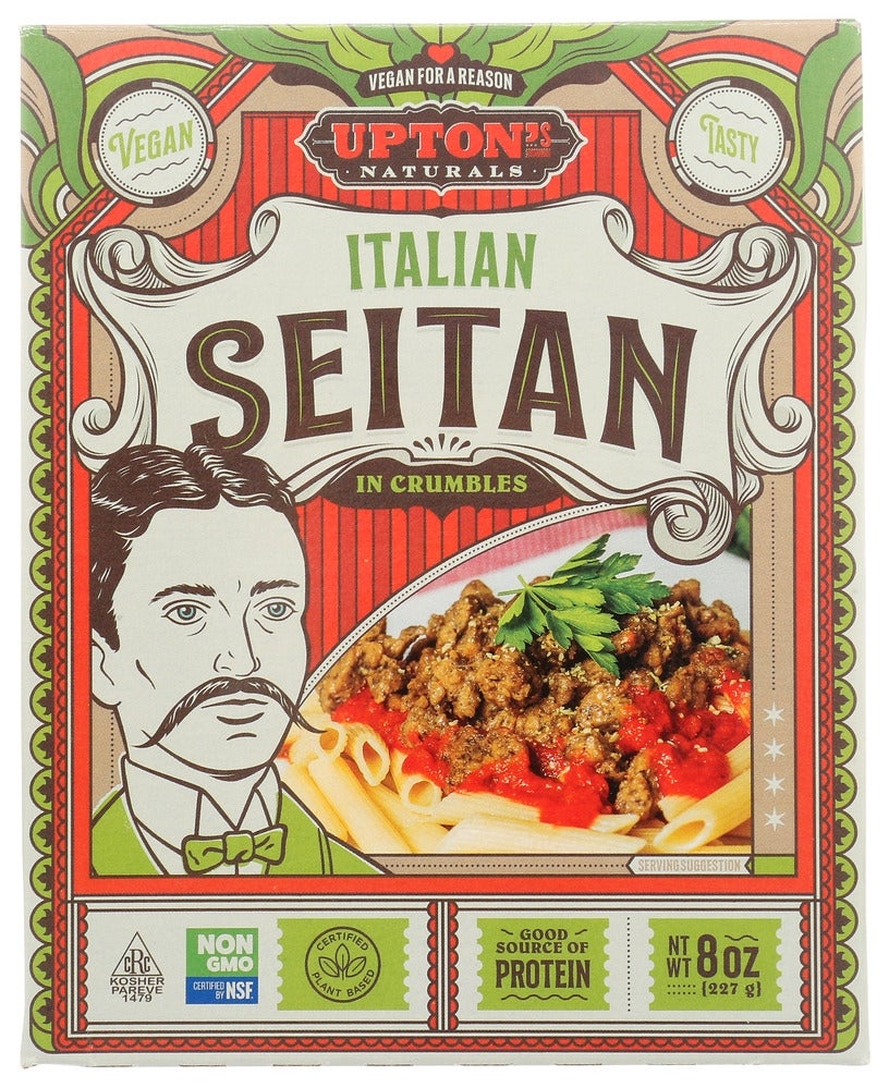 Seitan, Plant-Based, Italian, Crumbles,6 - 8 OUNCE