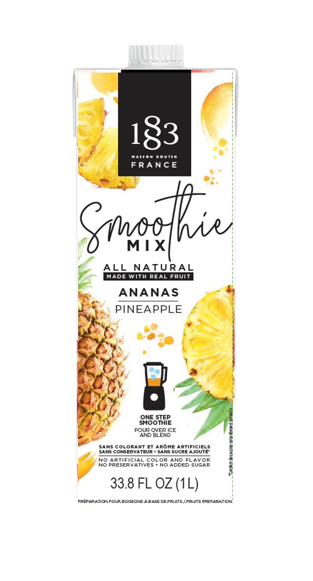 Smoothie Mixes, Pineapple,4 - 1 LITER