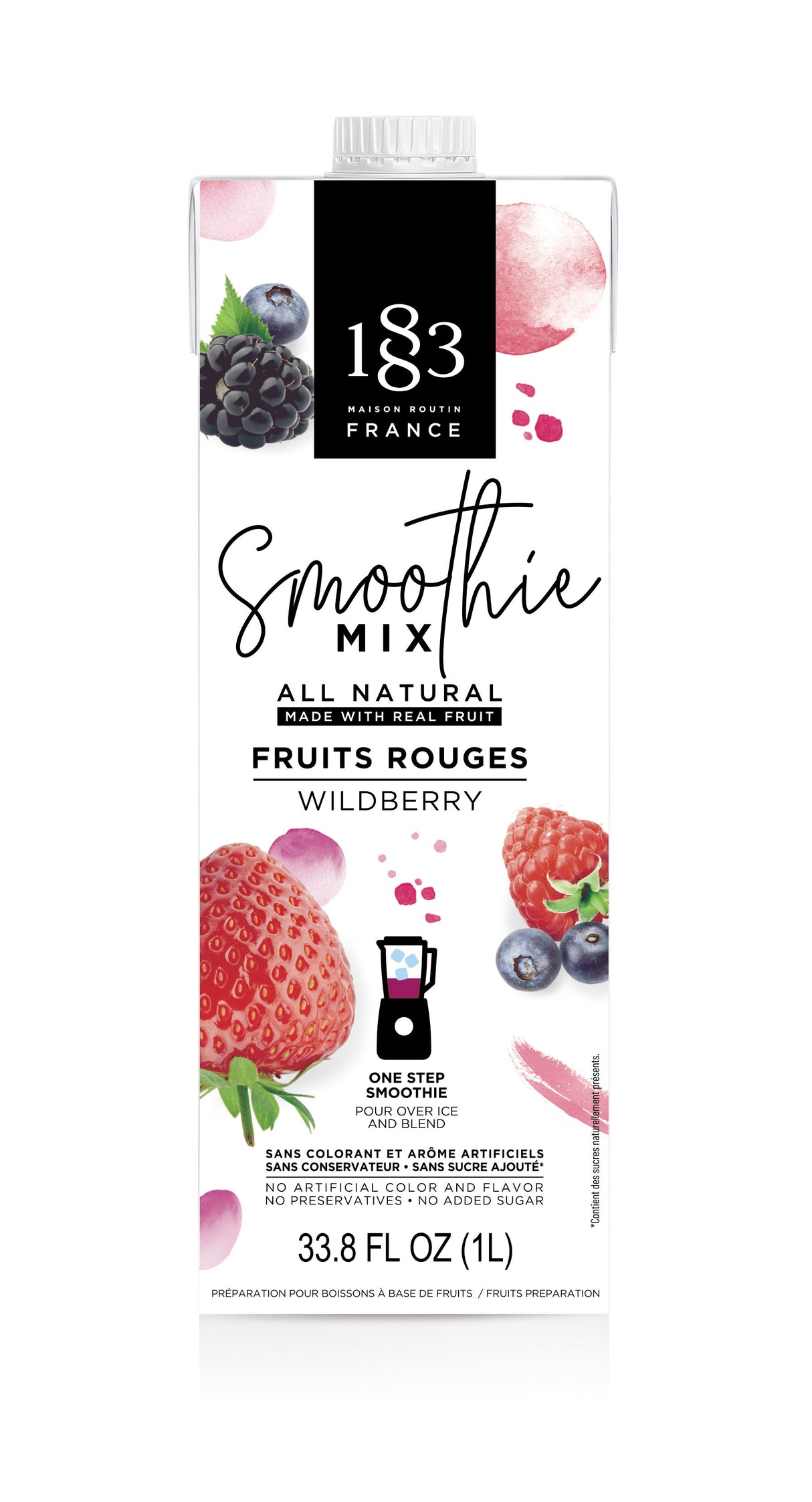 Smoothie Mix, Wildberry, Liquid,4 - 1 LITER