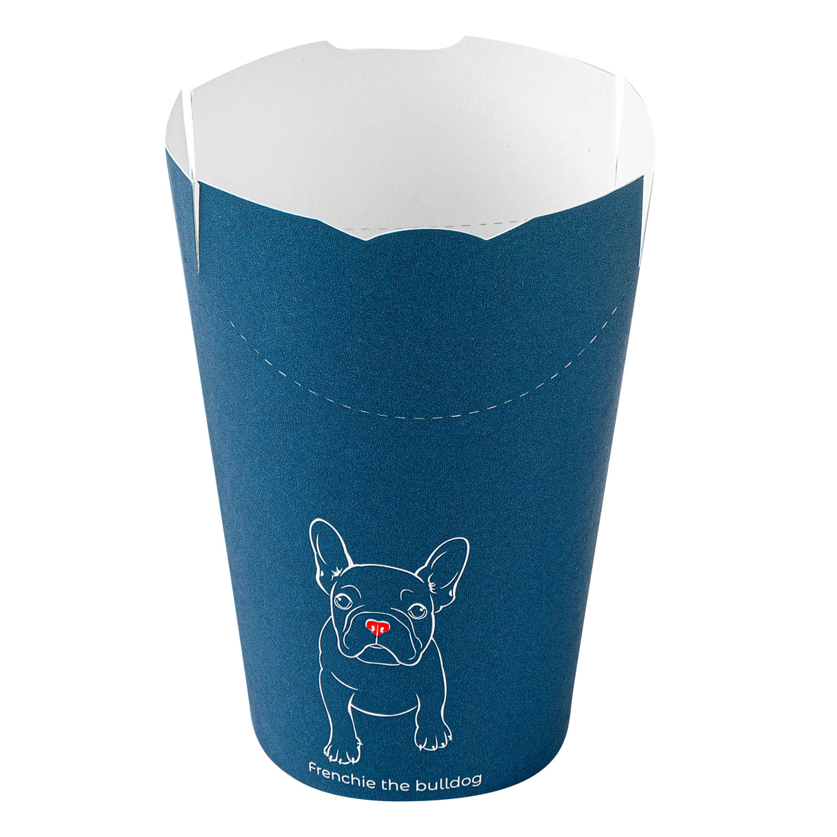 Cups, To-Go Fry, Bio Tek 16 Ounce, Paper, Frenchie, Incline, 3.25 x 3.25 x 4.25 Inch,100 - 1 EACH