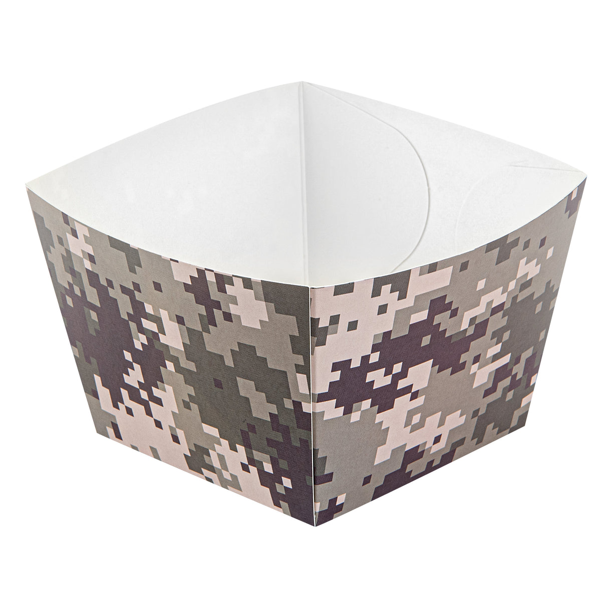 Boxes, Snack, Bio Tek 5.25 x 5.25 x 3.25 Inch, Paper, Camouflage,200 - 1 EACH