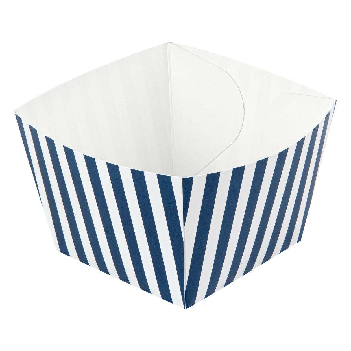 Boxes, Snack, 5.25 x 5.25 x 3.25 Inch, Paper, Blue & White Stripe,200 - 1 EACH