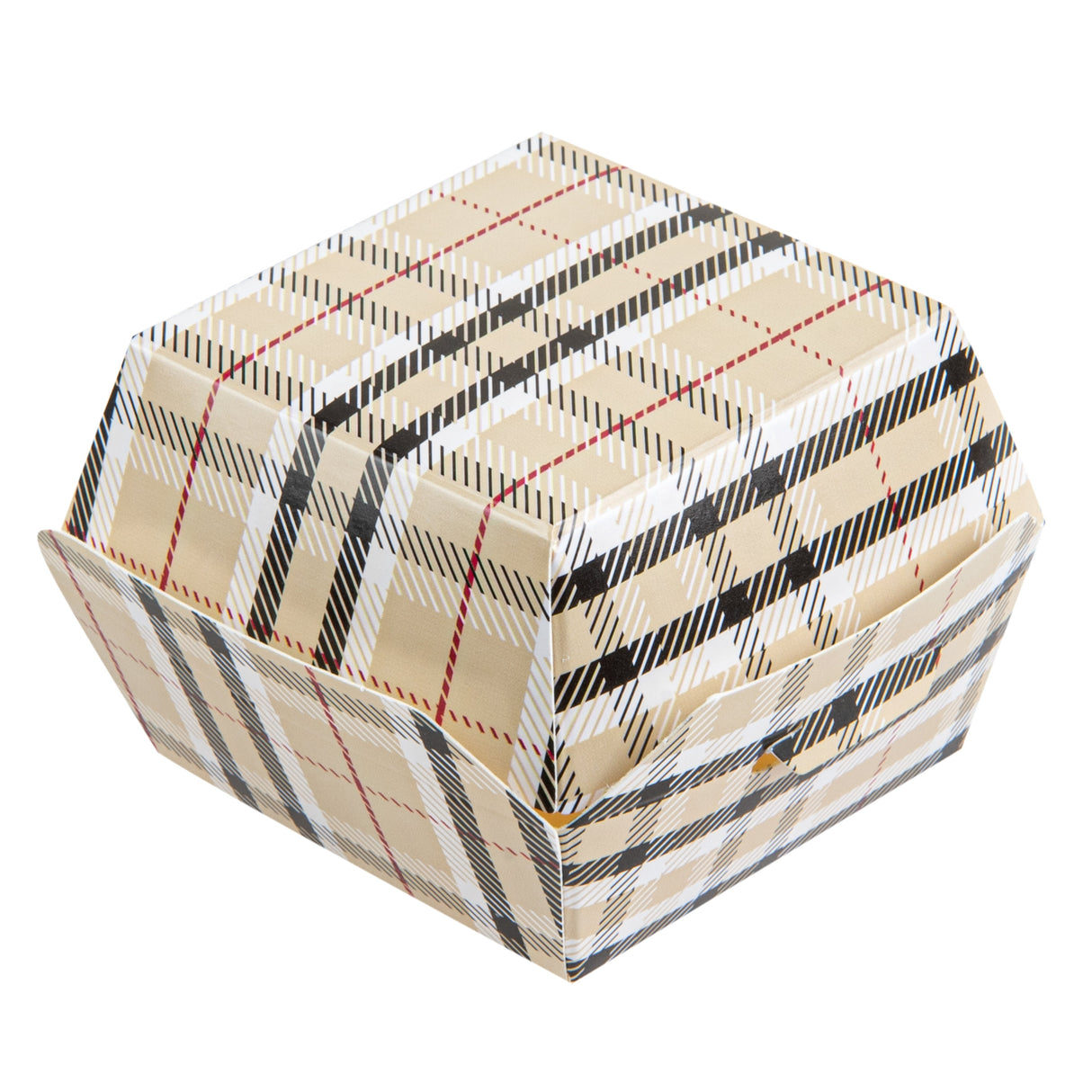 Boxes, Slider, 2.50 x 2.50 x 2 Inch, Paper, Plaid,100 - 1 EACH