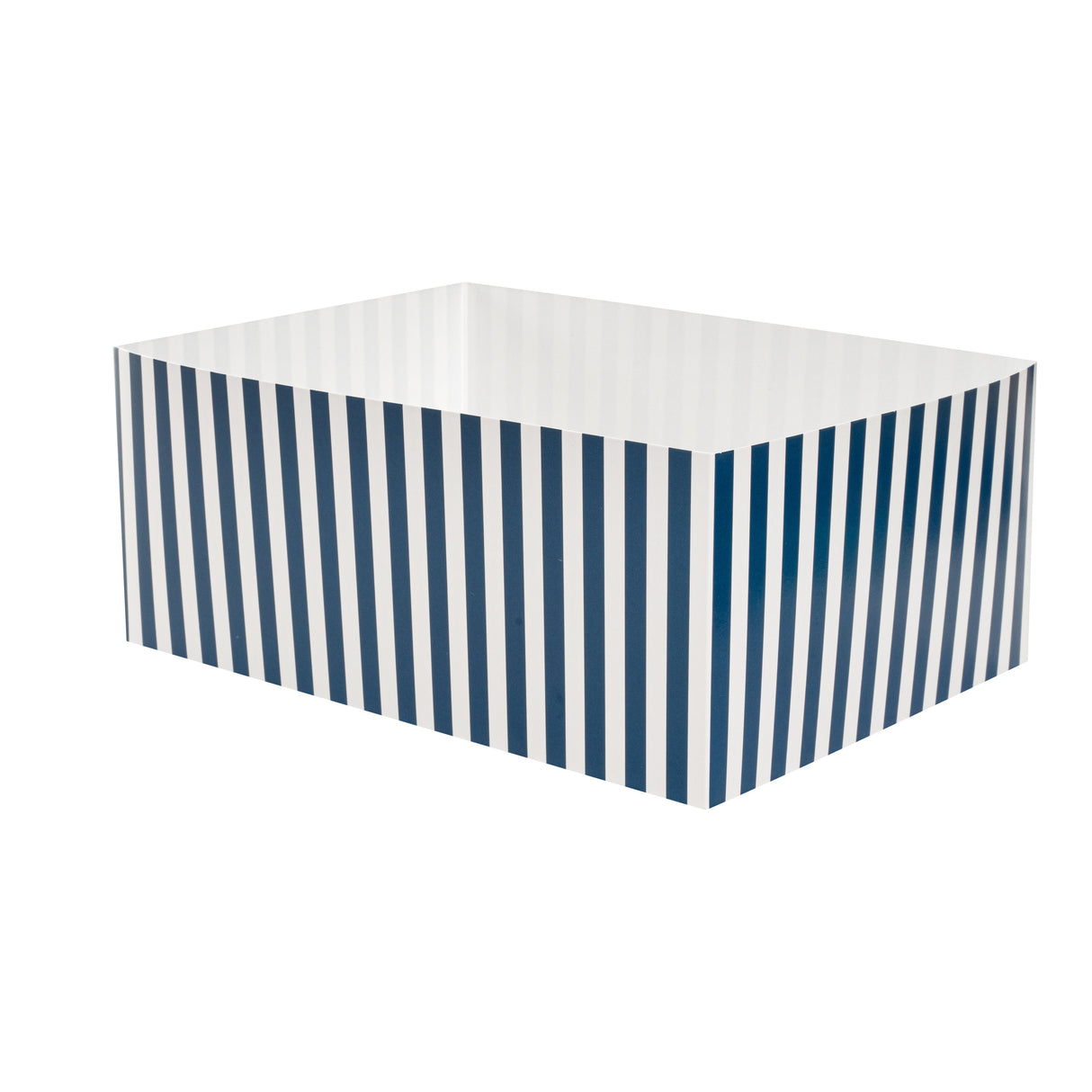 Trays, Sandwich & Burger, 8.50 x 6 x 3.50 Inch, Paper, Blue & White Stripe, Rectangular,100 - 1 EACH