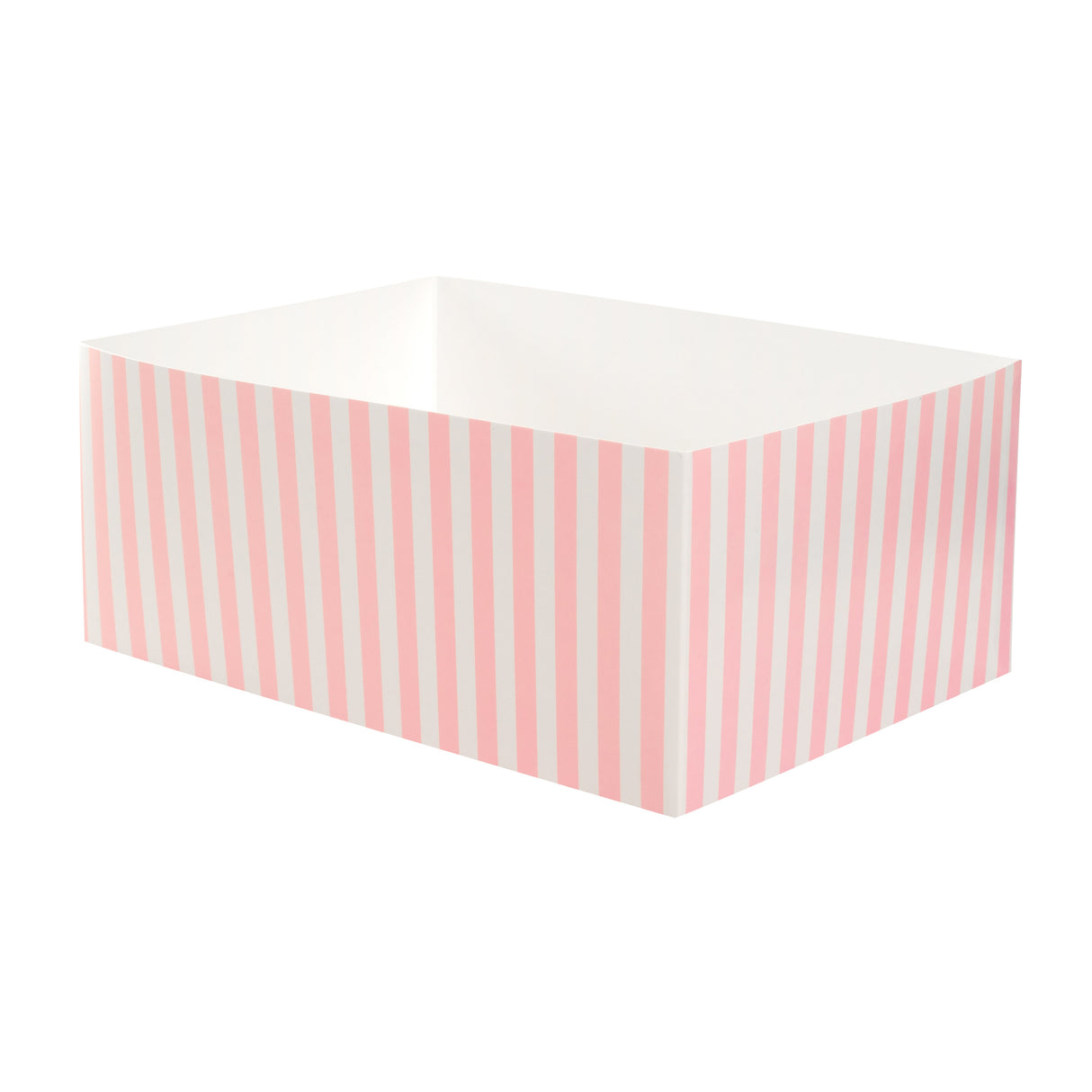 Trays, Sandwich & Burger, Bio Tek 8.50 x 6 x 3.50 Inch, Paper, Pink & White Stripe, Rectangular,100 - 1 EACH