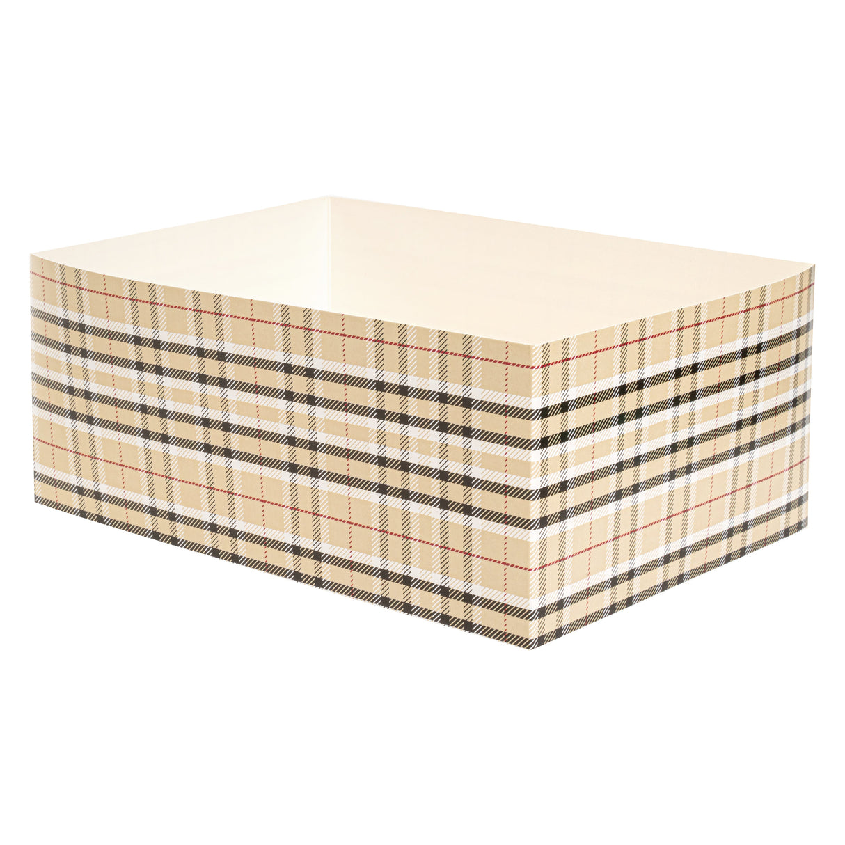 Trays, Sandwich & Burger, Bio Tek 8.50 x 6 x 3.50 Inch, Paper, Plaid, Rectangular,100 - 1 EACH