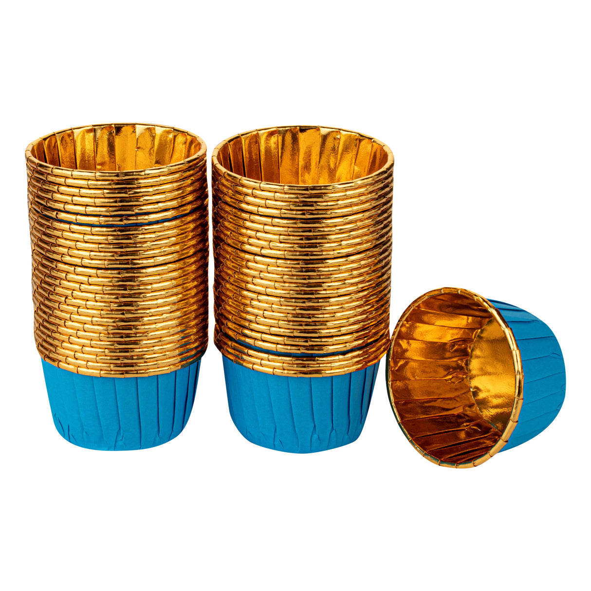 Cups, Baking, Panificio 3.50 Ounce, Foil Paper, Blue,50 - 1 EACH