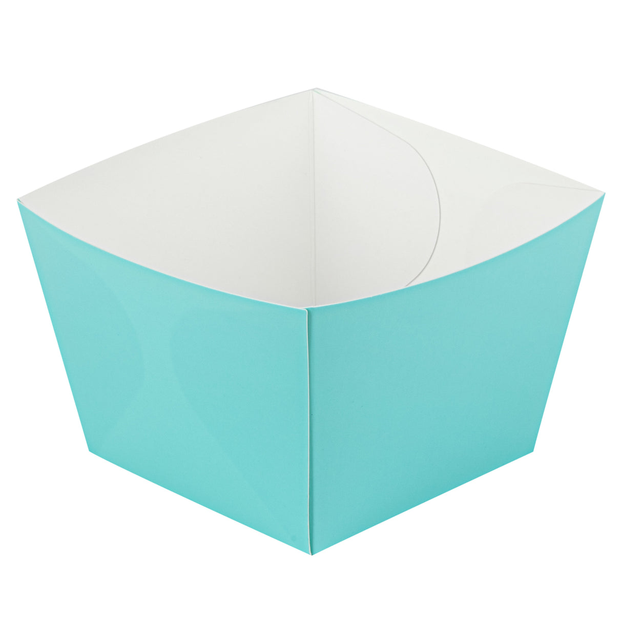 Boxes, Snack, 5.25 x 5.25 x 3.25 Inch, Paper, Turquoise,200 - 1 EACH