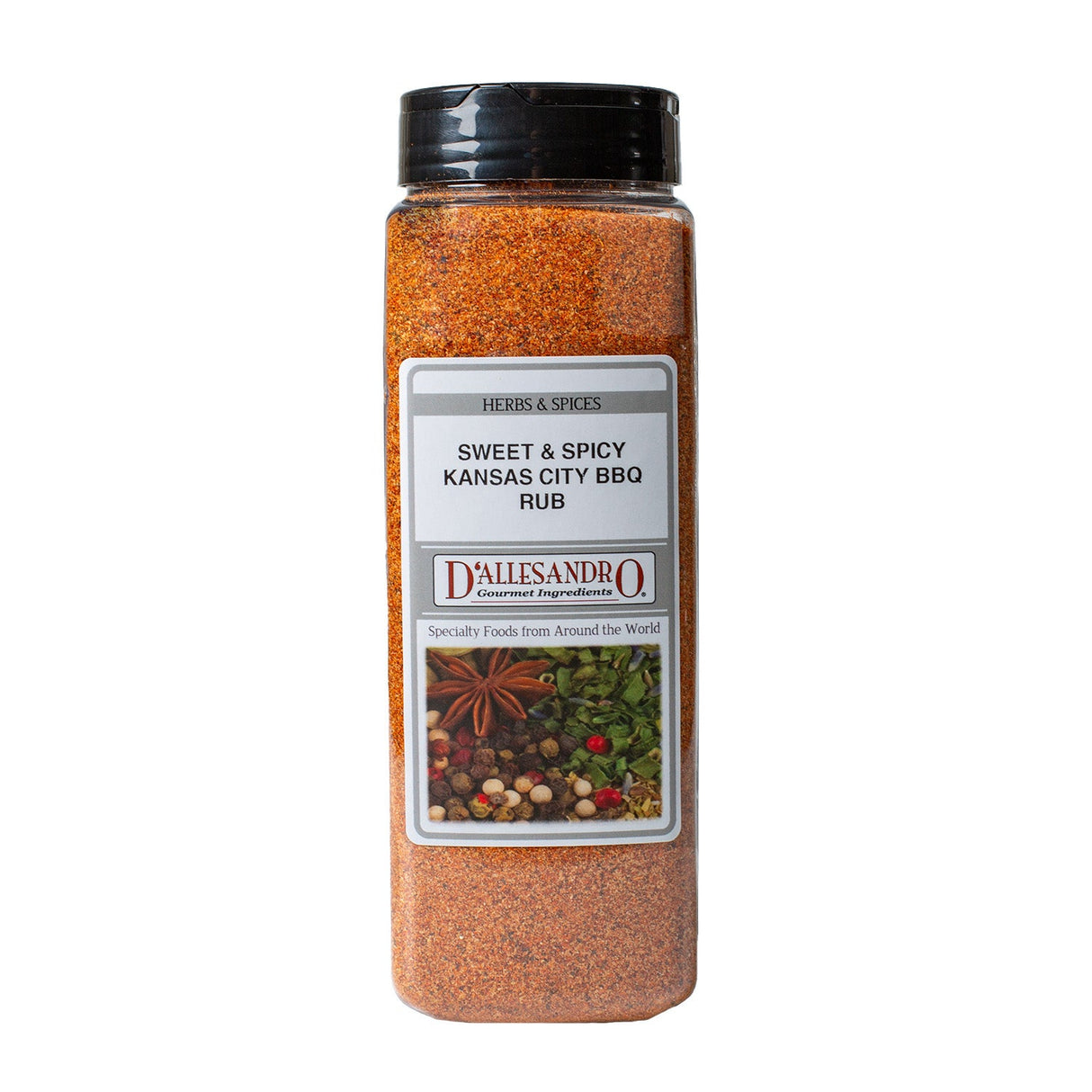 Seasoning Rub, Barbecue, Kansas City, Sweet & Spicy,1 - 20 OUNCE