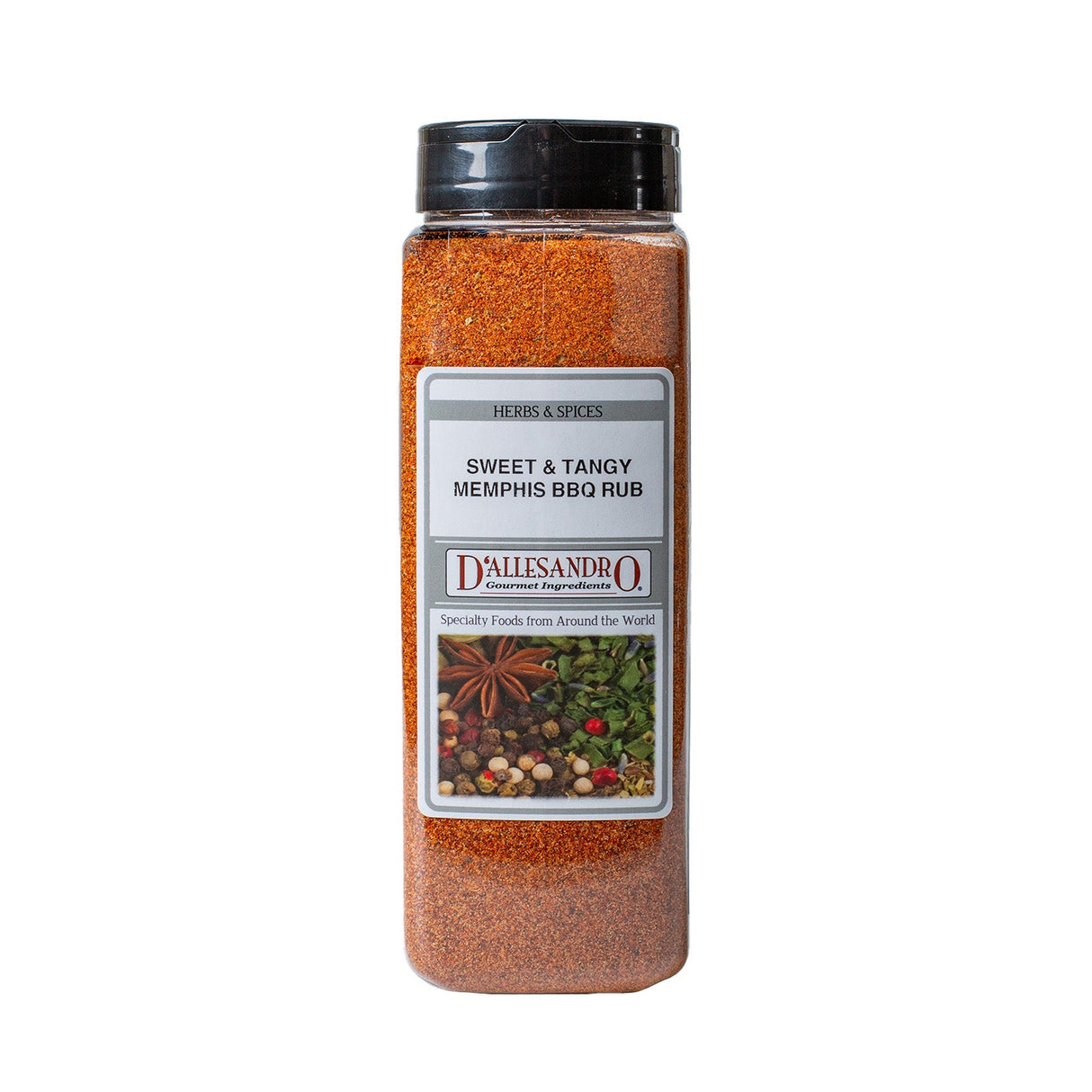 Seasoning Rub, Barbecue, Memphis, Sweet & Tangy,1 - 19 OUNCE
