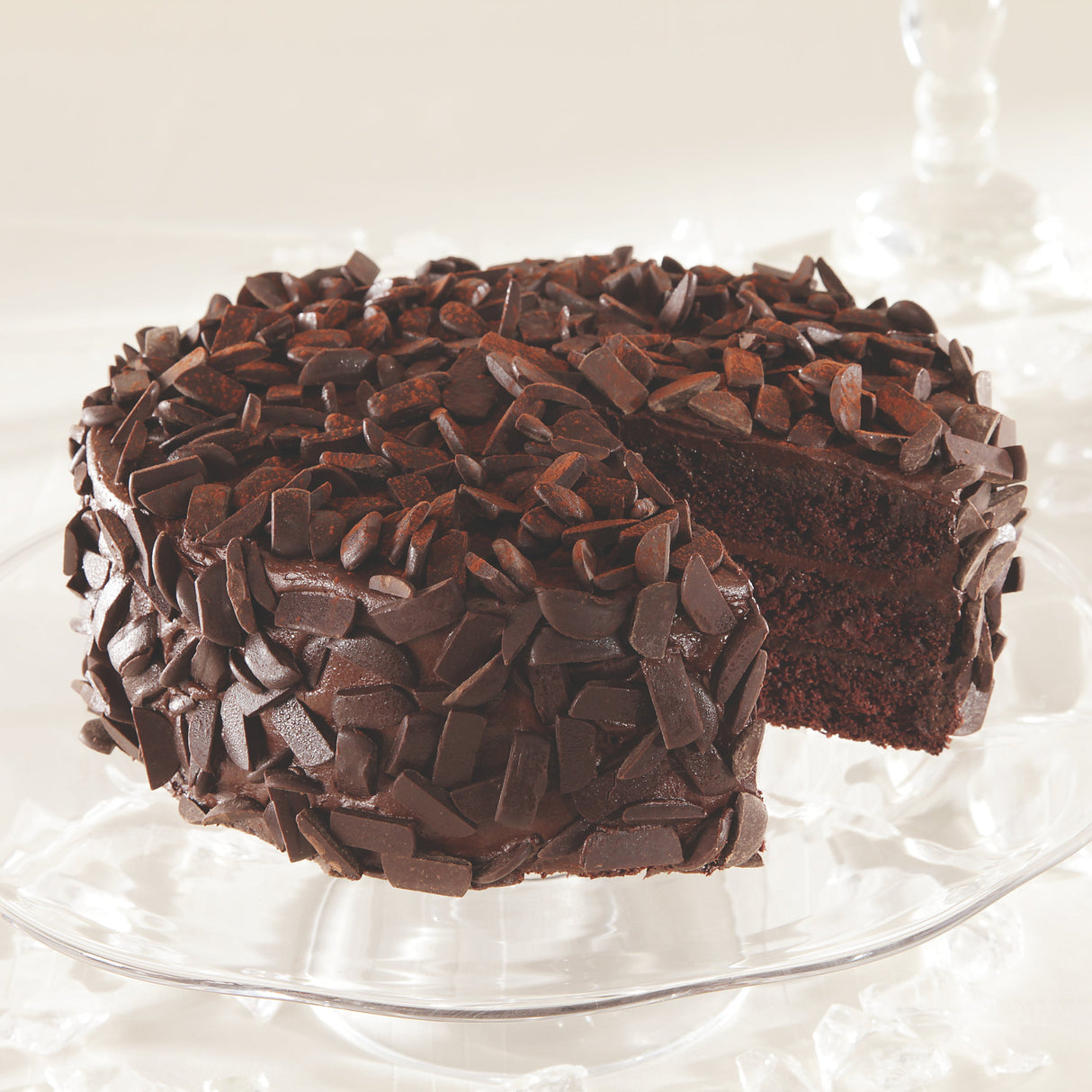 Cake, 3-Layer, Chocolate, Iced, 14 Slices per Cake, Frozen,2 - 4 POUND