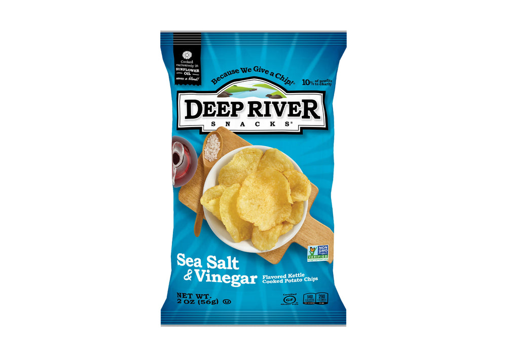 Chips, Potato, Kettle, Salt & Vinegar, Single Serve,24 - 2 OUNCE