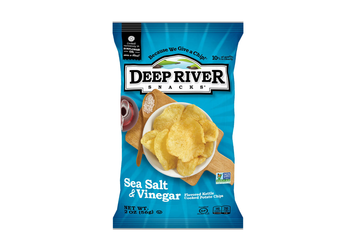 Chips, Potato, Kettle, Salt & Vinegar, Single Serve,24 - 2 OUNCE