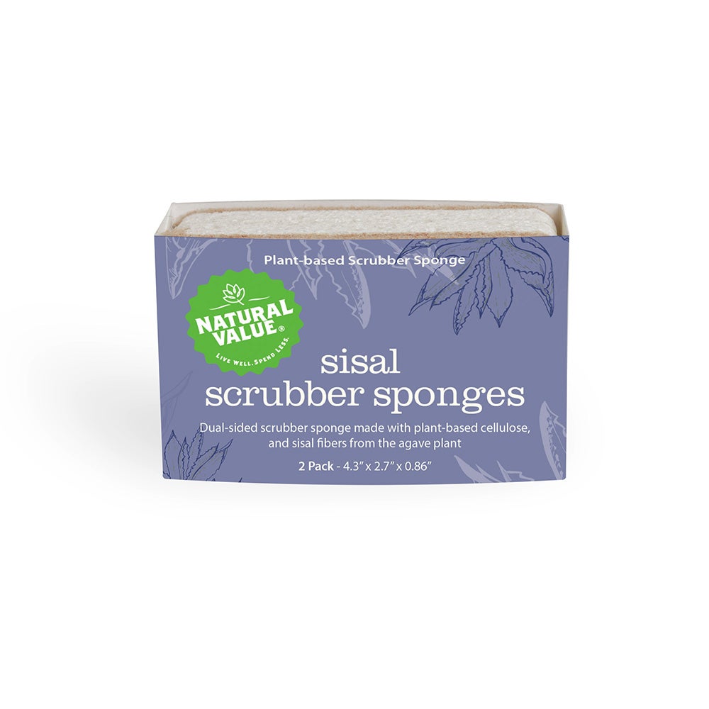 Sponge, Scrubber, Sisal,24 - 2 COUNT