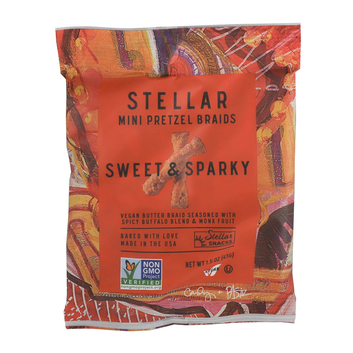 Pretzel Sticks, Mini, Sweet & Sparky, Braids, Single-Serve,24 - 1.5 OUNCE