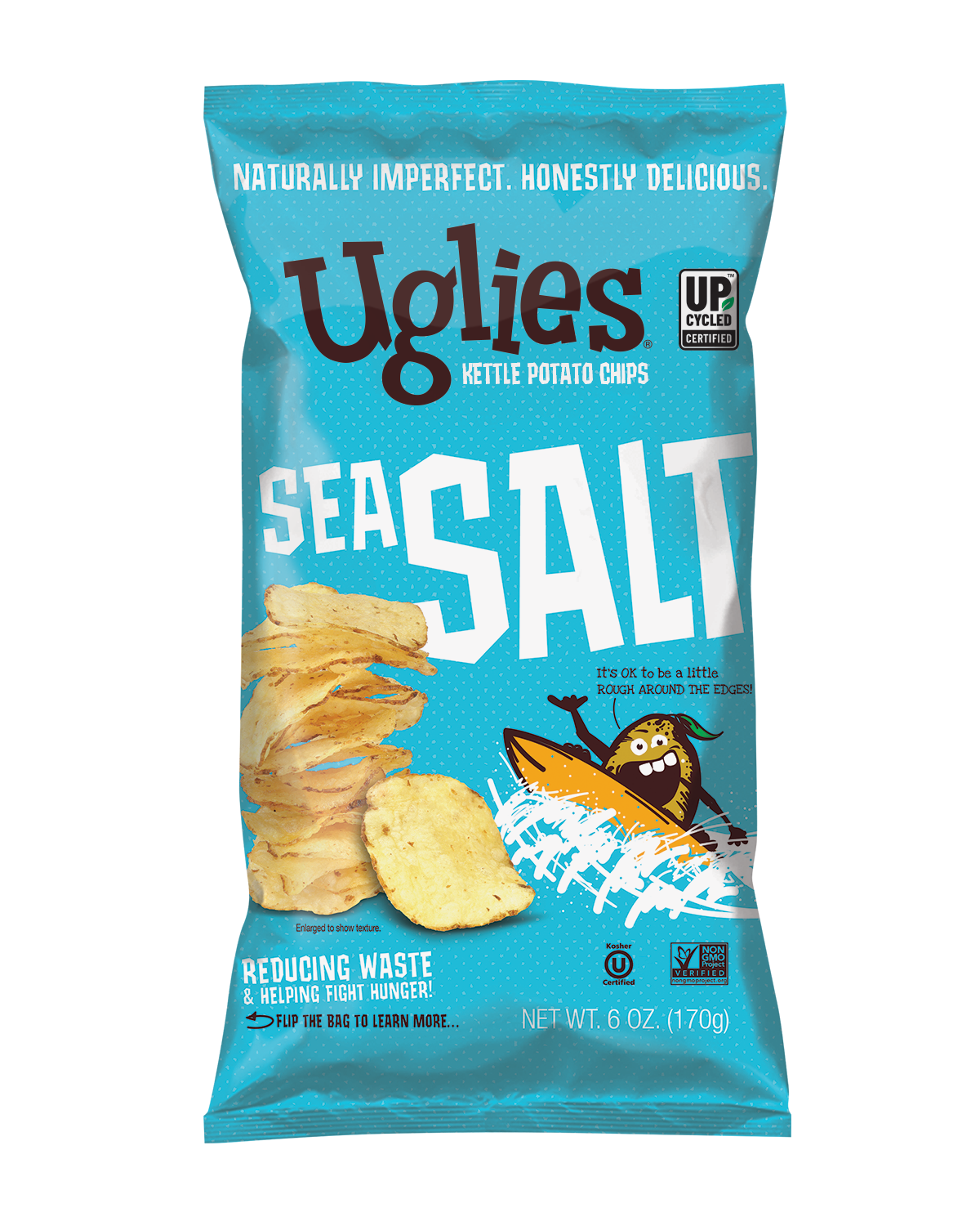 Chips, Potato, Kettle, Sea Salt,12 - 6 OUNCE