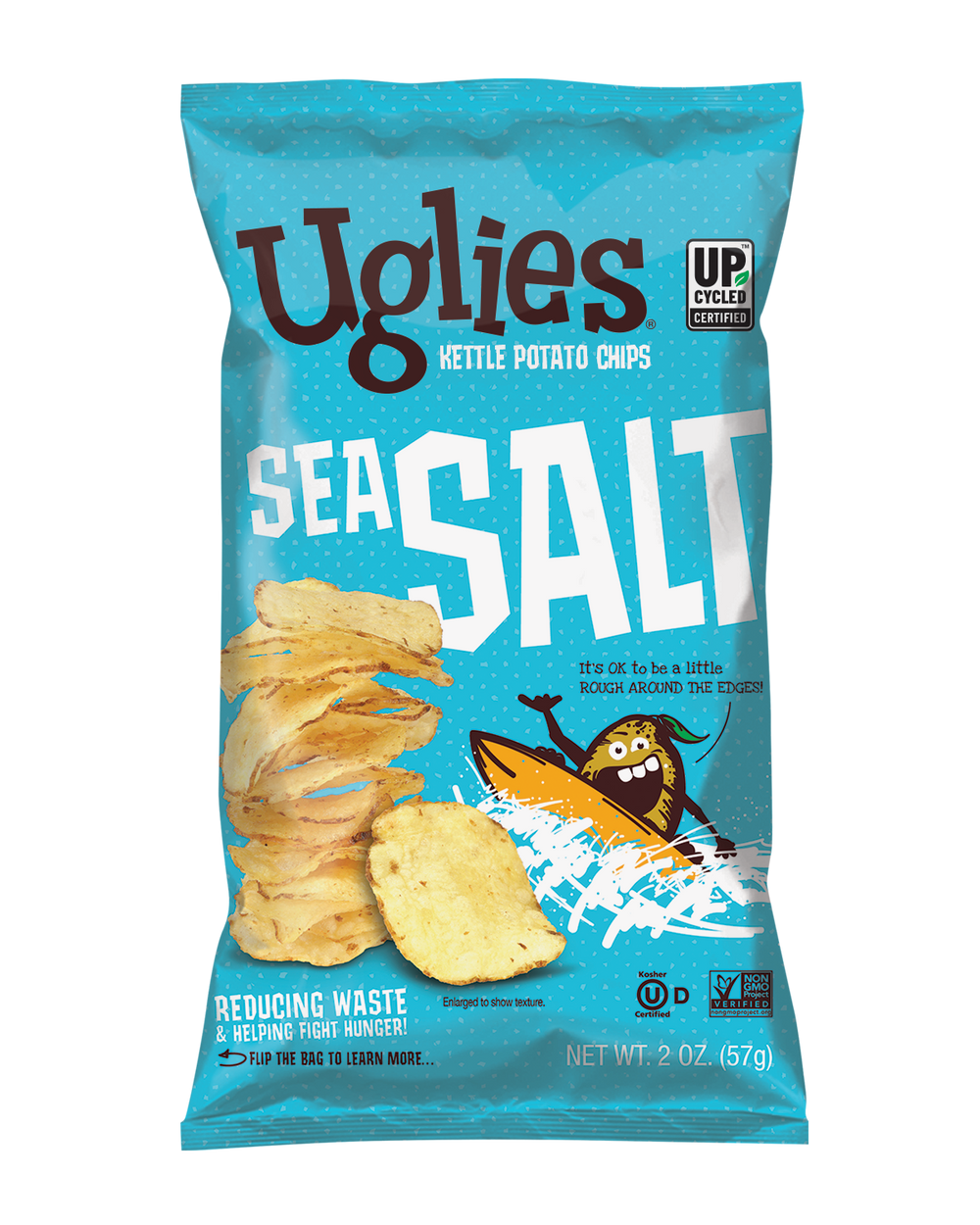 Chips, Potato, Kettle-Cooked, Sea Salt,24 - 2 OUNCE