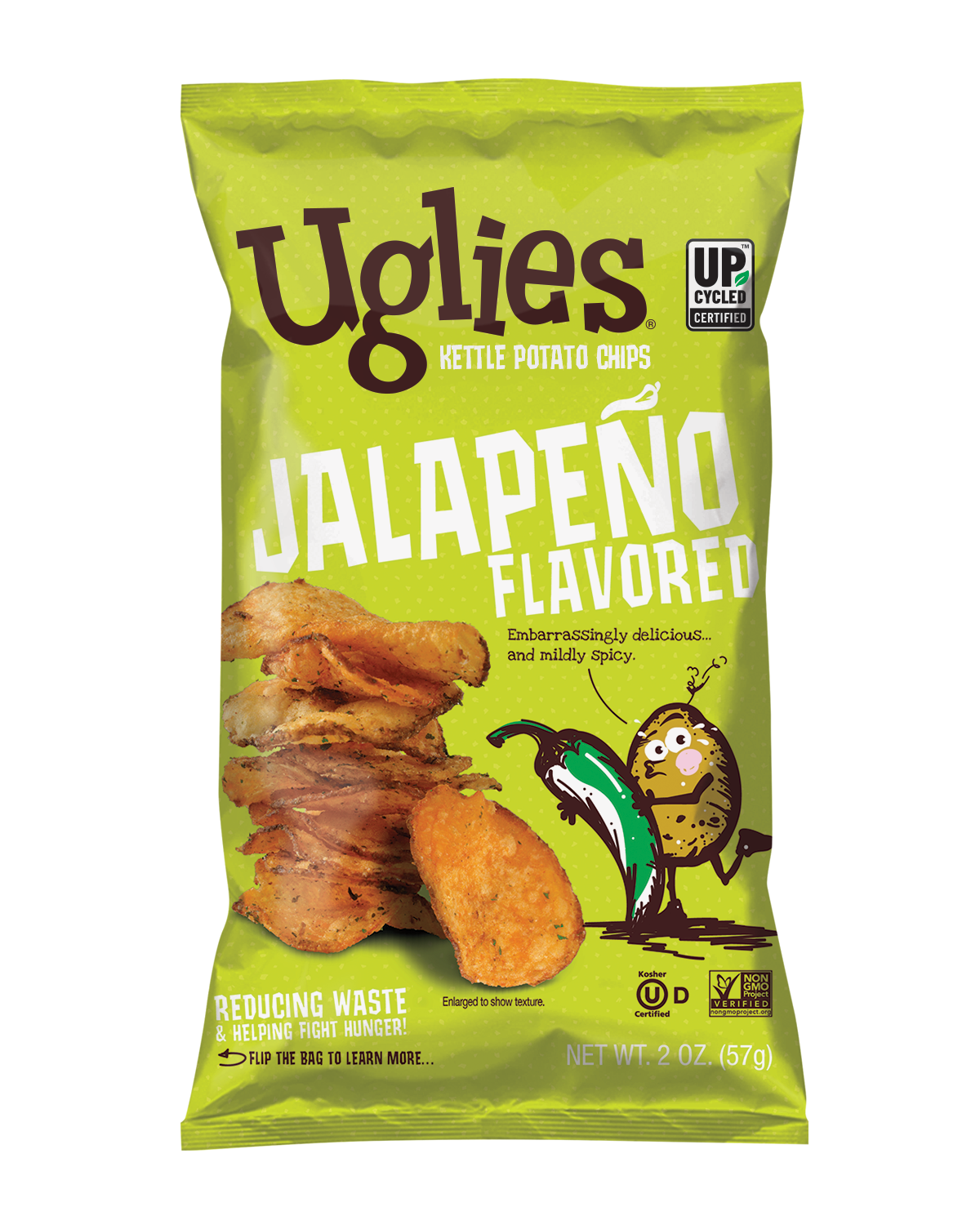 Chips, Potato, Kettle-Cooked, Jalapeno,24 - 2 OUNCE