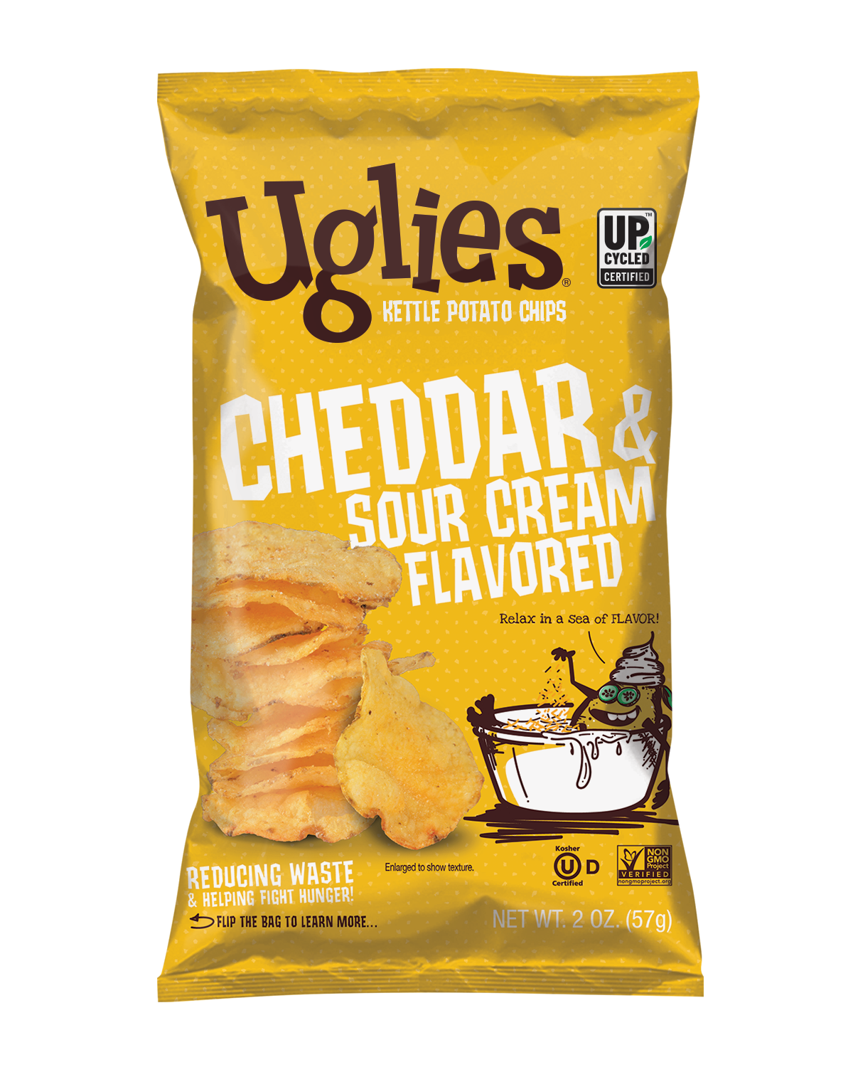 Chips, Potato, Kettle-Cooked, Cheddar & Sour Cream,24 - 2 OUNCE