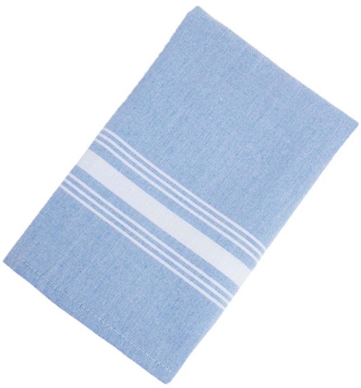 Napkins, Bistro, 18 x 22 Inch, Baby Blue with White Stripes,25 - 12 COUNT