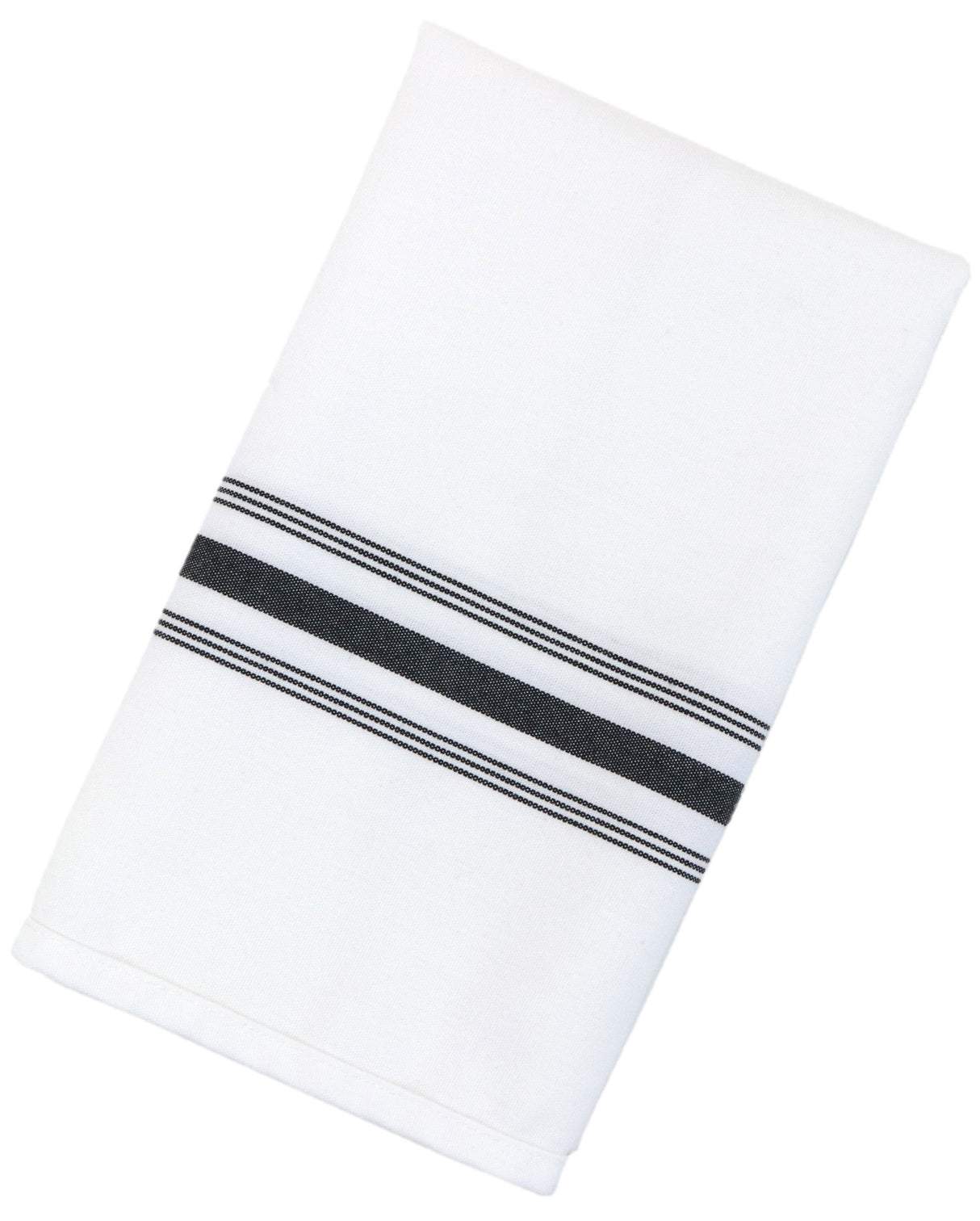 Napkins, Bistro, 18 x 22 Inch, Black Stripe,25 - 12 COUNT