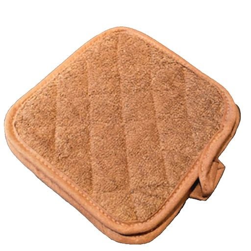 Holders, Pot, 8 x 8 Inch, Terry Cloth, Brown,12 - 1 EACH