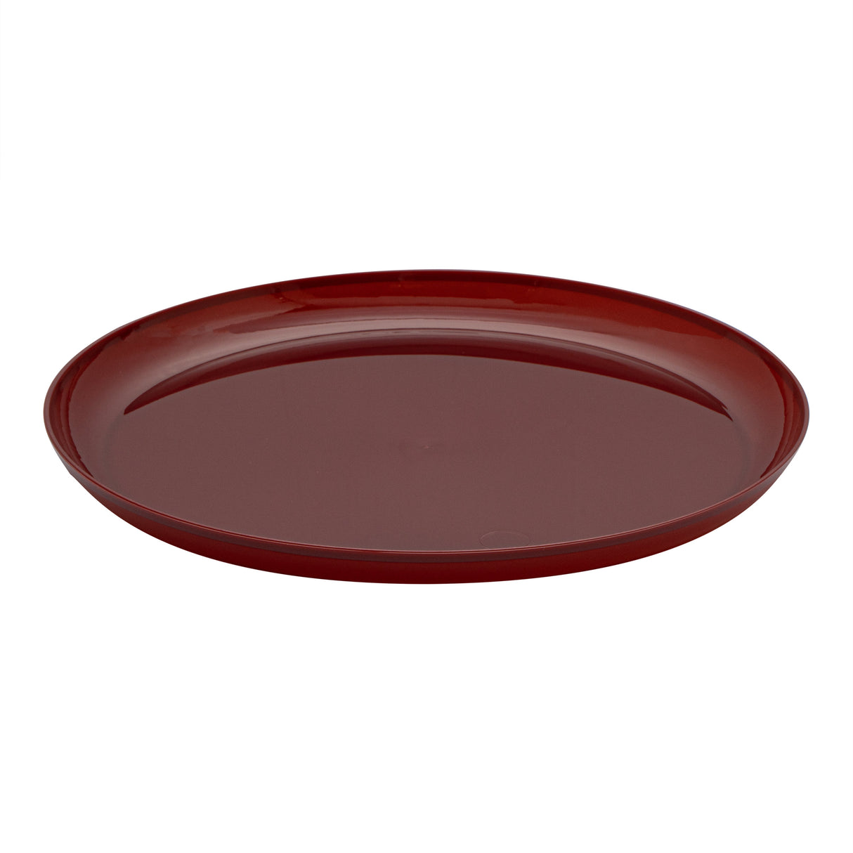 Plates, Moderna 6.25 x 6.25 x 0.50 Inch, Plastic, Burgundy, Round,40 - 1 EACH