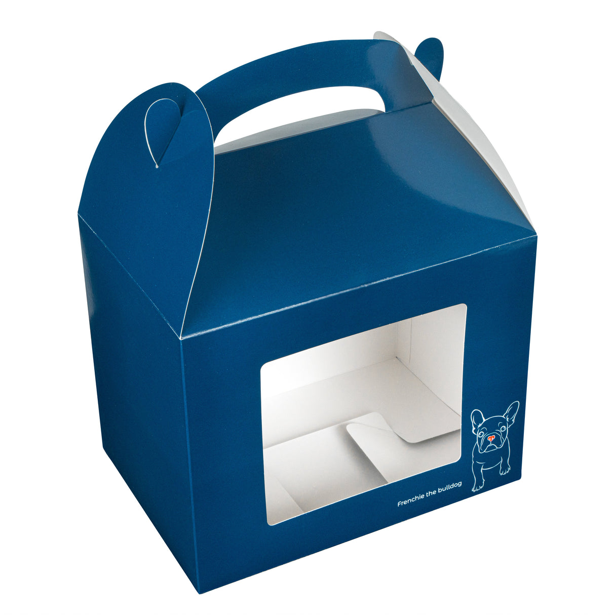 Boxes, Gable & Lunch, Bio Tek 10 x 7 x 8 Inch, Paper, Frenchie, with Window,25 - 1 EACH