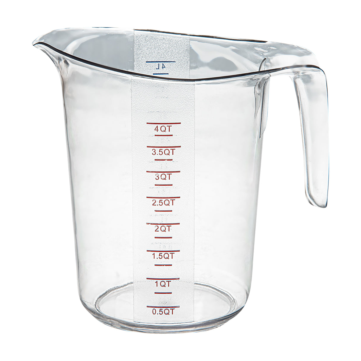Cup, Measuring, 4 Quart, Clear, Plastic, 9.50 x 7.25 x 9.50 Inch,1 - 1 EACH