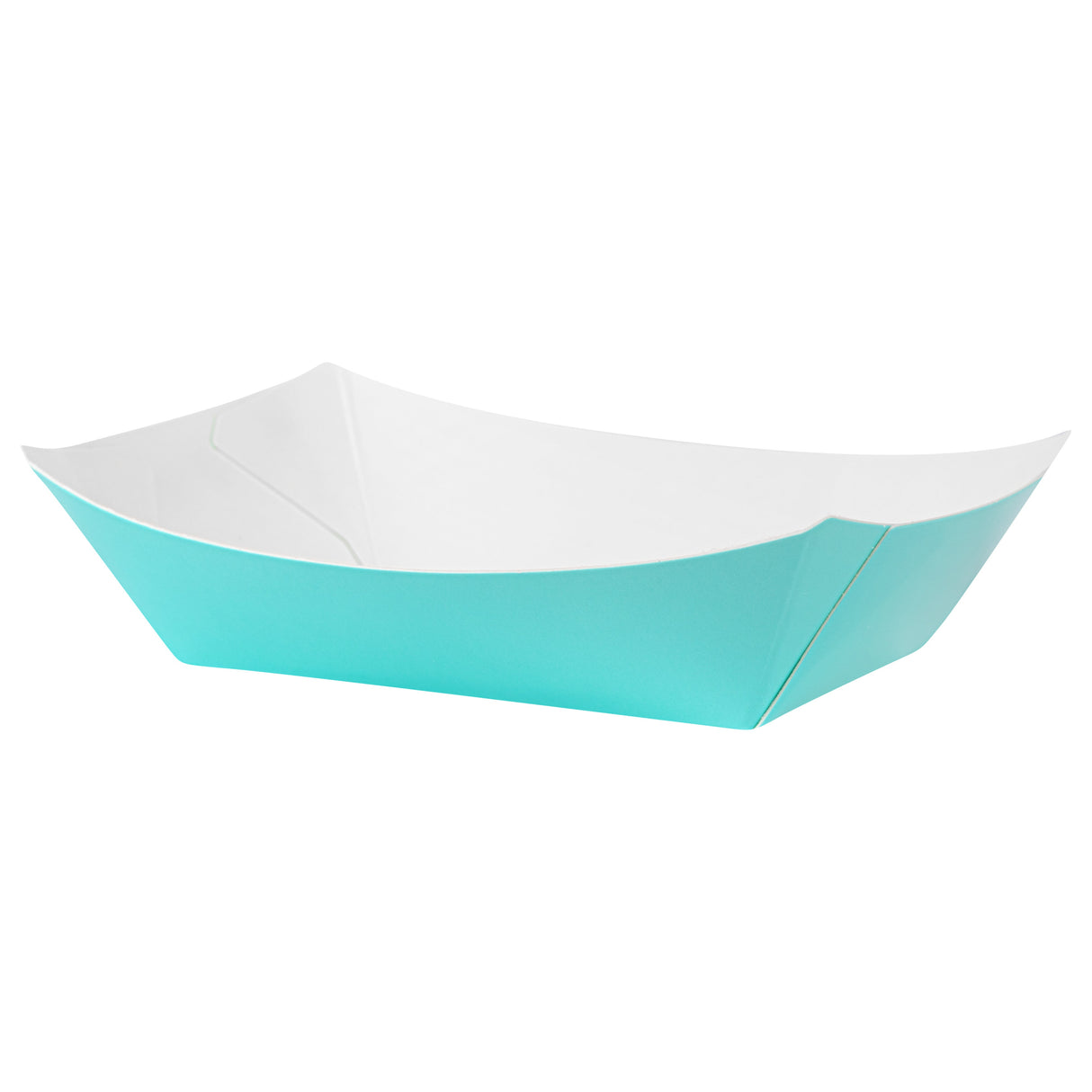 Boats, 4 Ounce, Paper, Turquoise, 3 x 2 x 1 Inch, #25,50 - 1 EACH
