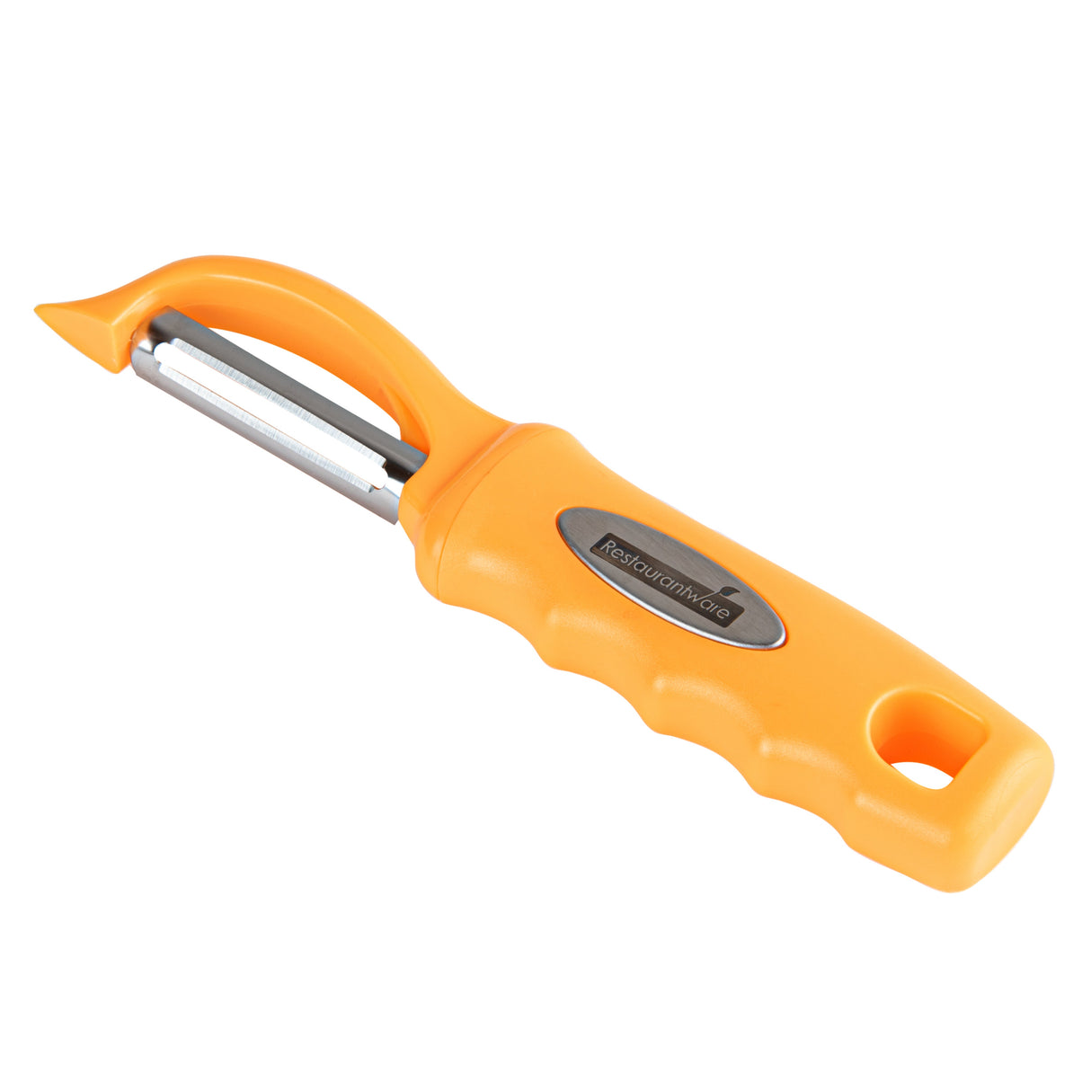 Peeler, Vegetable, Comfy Grip, 7.50 Inch, Stainless Steel, Tangerine Orange,1 - 1 EACH