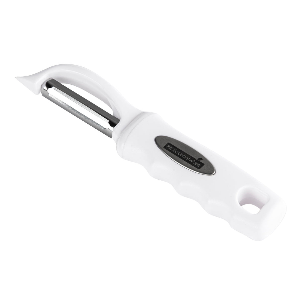 Peeler, Vegetable, Comfy Grip, 7.50 Inch, Stainless Steel, White,1 - 1 EACH