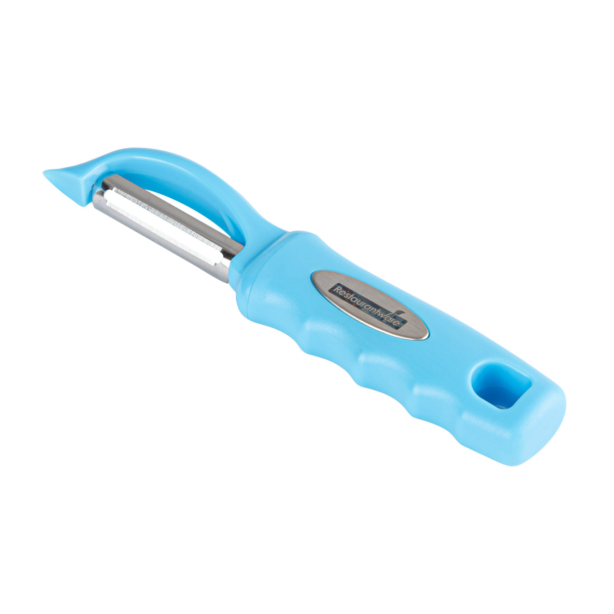 Peeler, Vegetable, Comfy Grip, 7.50 Inch, Stainless Steel, Blue,1 - 1 EACH