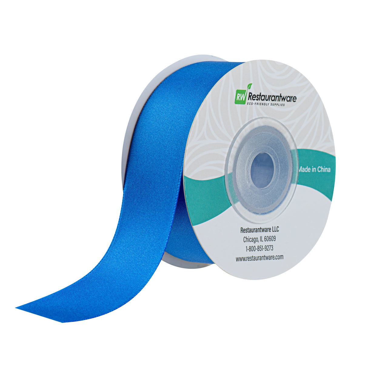 Ribbons, Satin, Gift Tek 1 Inch, Single-Face, Royal Blue, Polyester, 10 Yard,1 - 30 FOOT