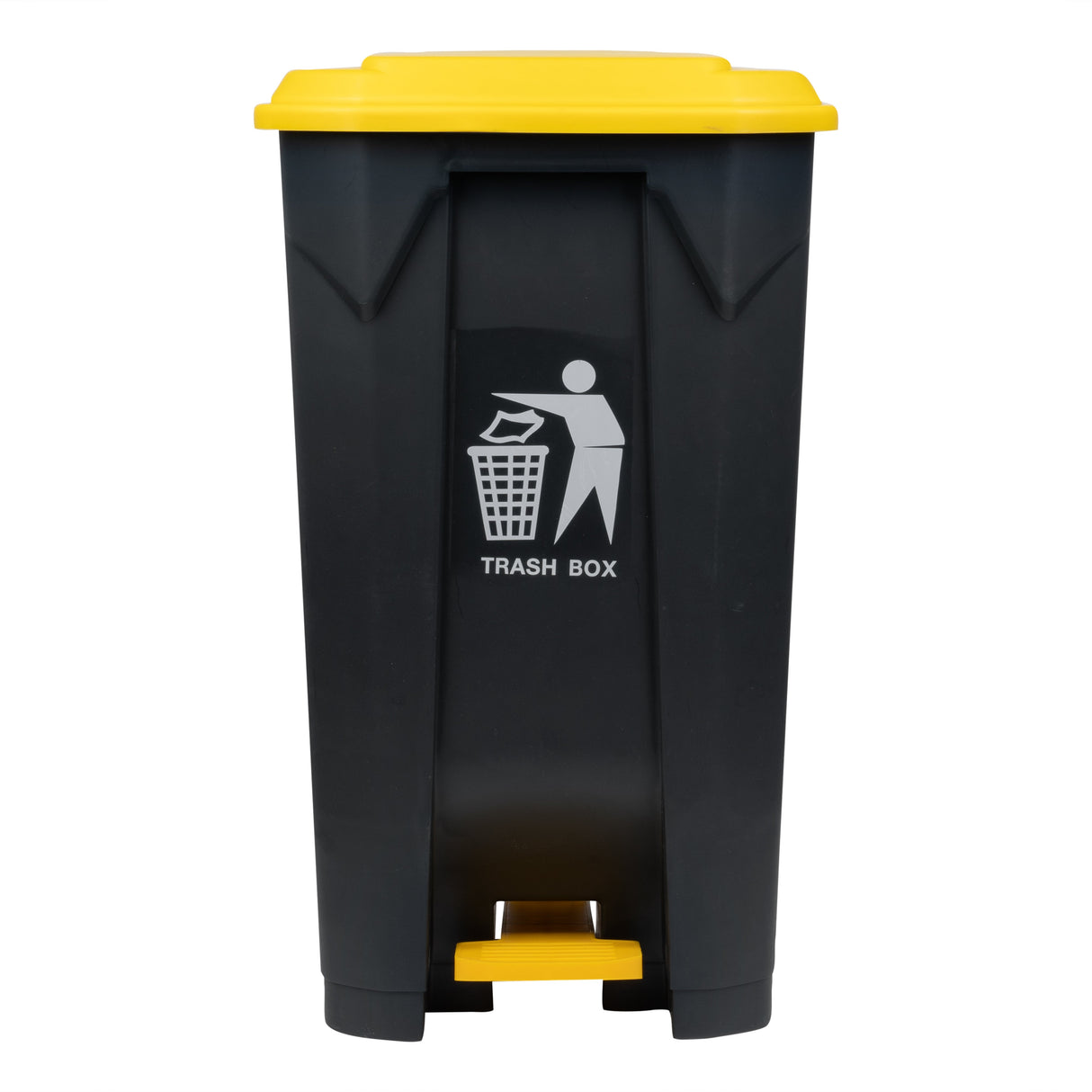 Receptacle, Trash, RW Clean 26 Gallon, Step-On, Dark Gray, Plastic, 19.50 x 18.75 x 33 Inch,1 - 1 EACH