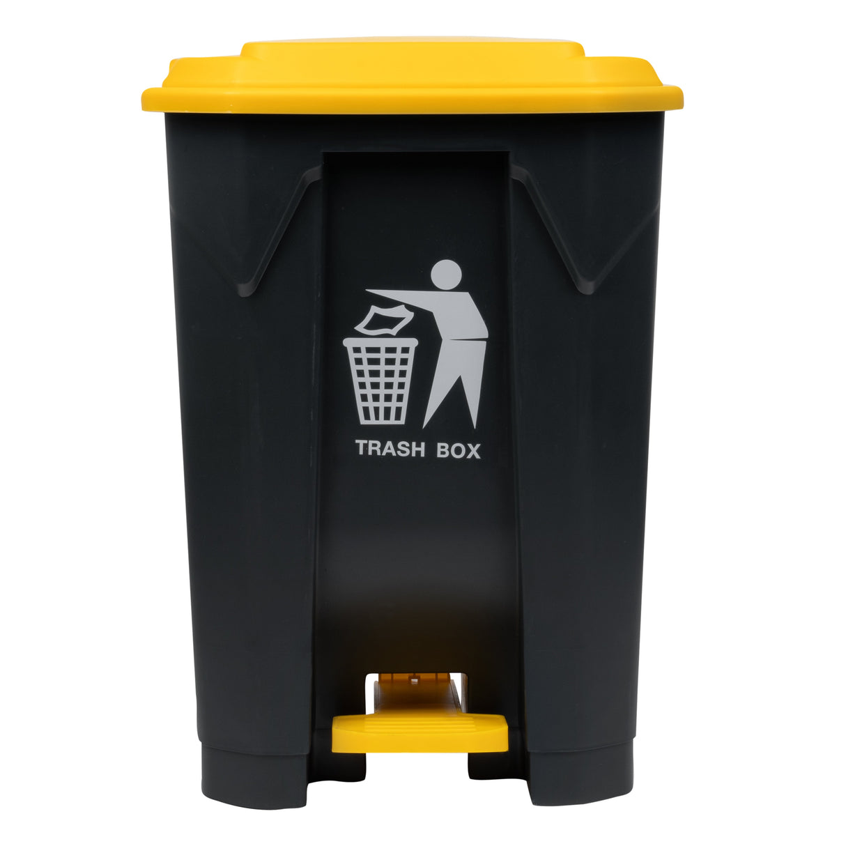 Receptacle, Trash, RW Clean 13 Gallon, Step-On, Dark Gray, Plastic, 17 x 15.75 x 23.50 Inch,1 - 1 EACH