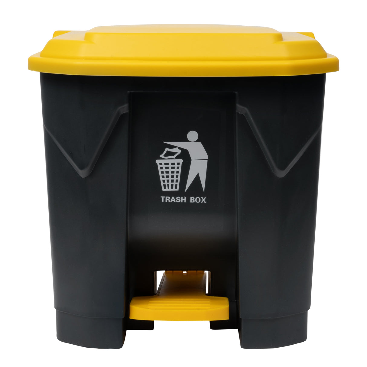 Receptacle, Trash, RW Clean 8 Gallon, Step-On, Dark Gray, Plastic, 17 x 15.75 x 17.25 Inch,1 - 1 EACH