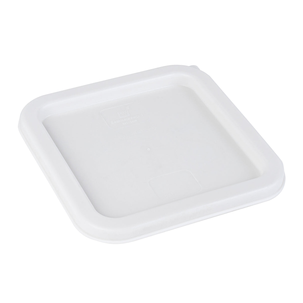 Lid, Met Lux, White, Plastic, Square, for 2 & 4 Quart Food Storage Containe,1 - 1 EACH