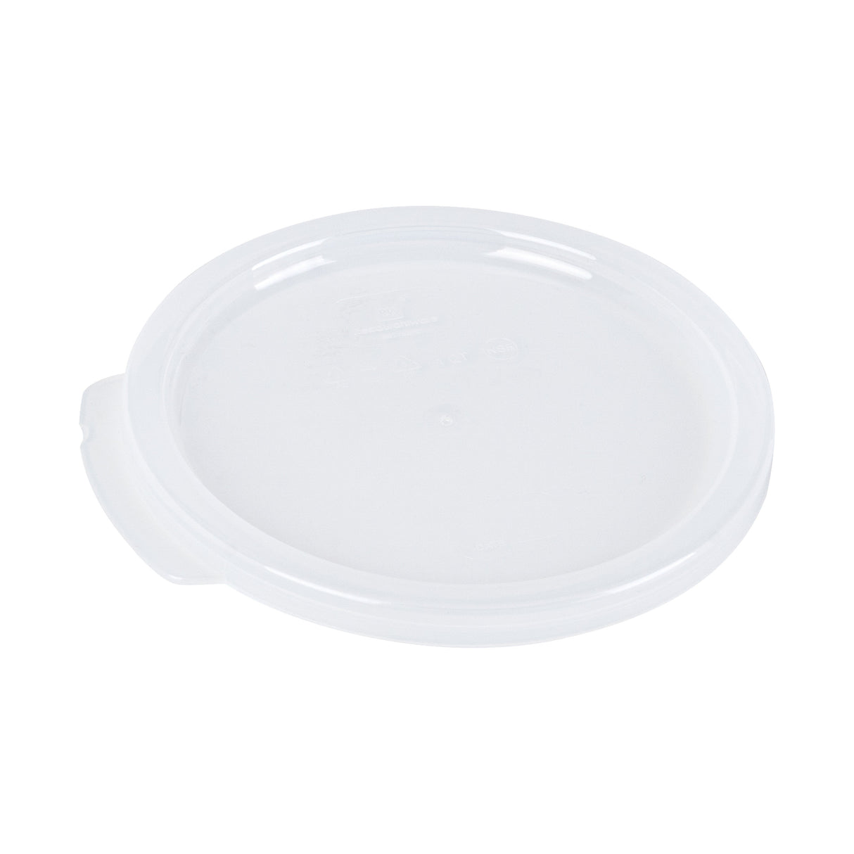 Lid, Met Lux, Translucent, Plastic, Round, for 1 Quart Food Storage Container,1 - 1 EACH