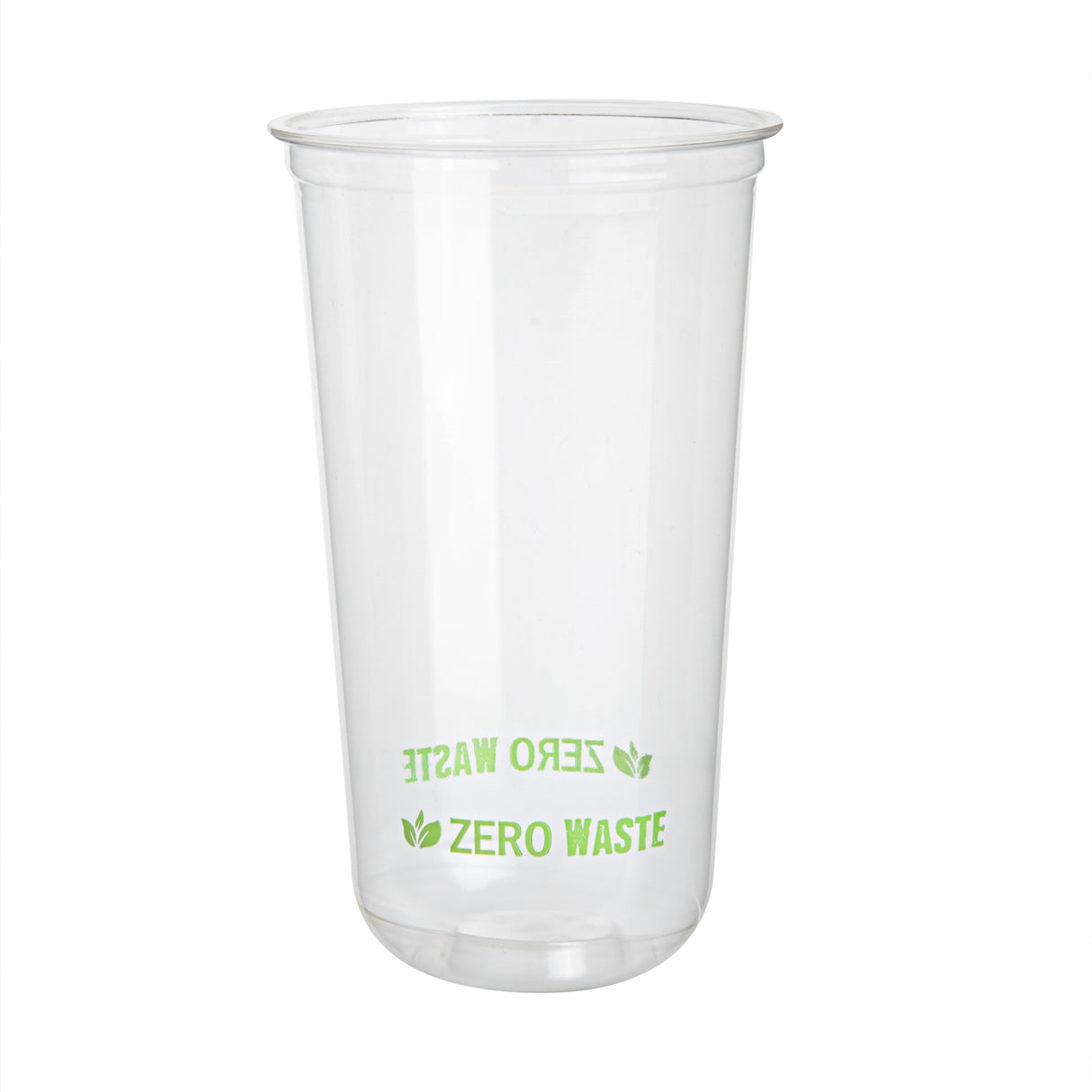Cups, Zero Waste 24 Ounce, Plastic, Clear, 3.50 x 3.50 x 6 Inch, U-Shape Rounded Bottom, PLA,100 - 1 EACH