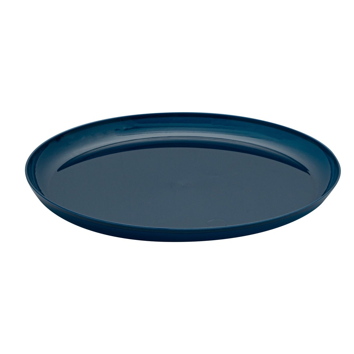 Plates, Moderna 6.25 x 6.25 x 0.50 Inch, Plastic, Midnight Blue, Round,5 - 40 COUNT