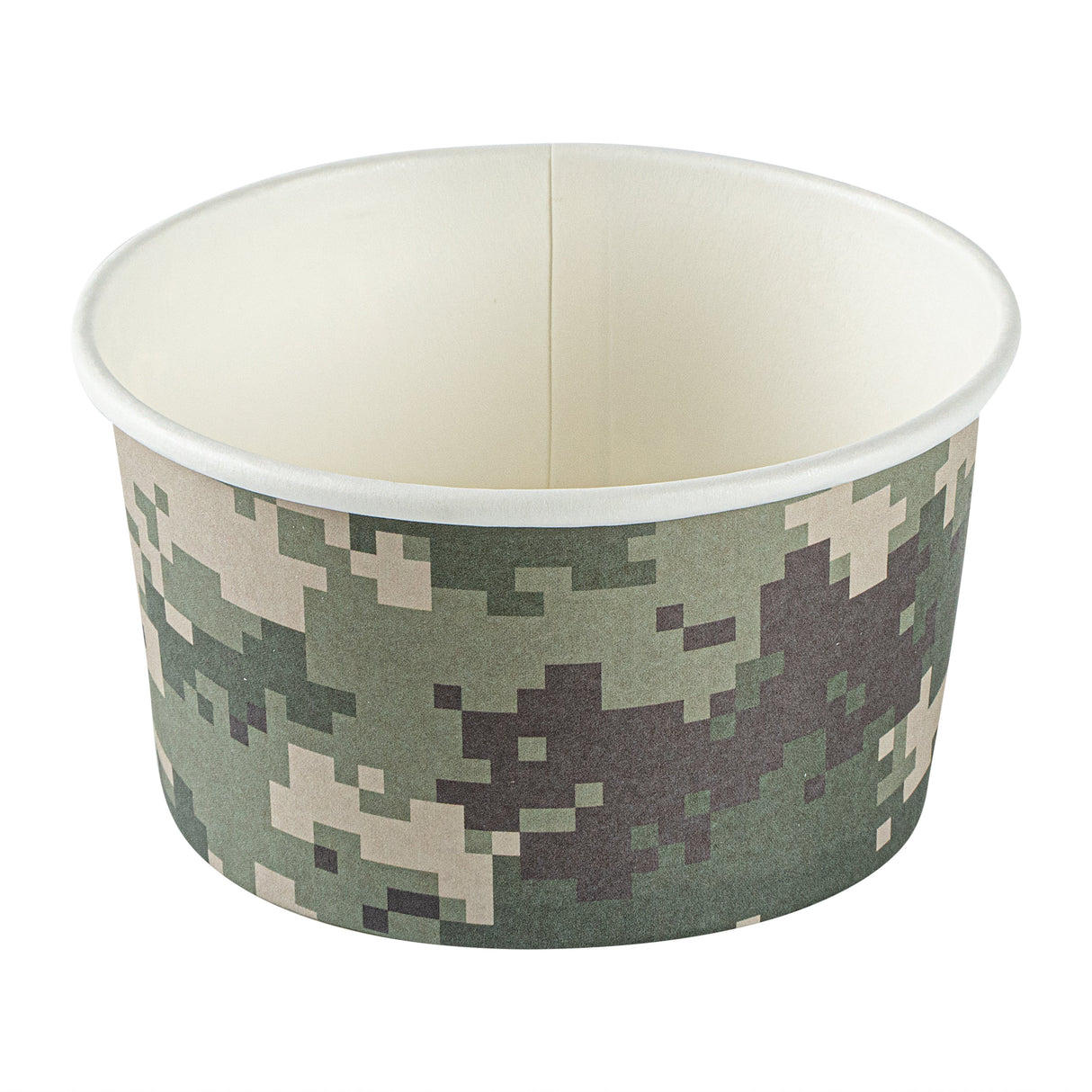 Cups, To-Go, Coppetta 8 Ounce, Paper, Camouflage, 3.75 x 3.75 x 2.25 Inch, Round,4 - 50 COUNT
