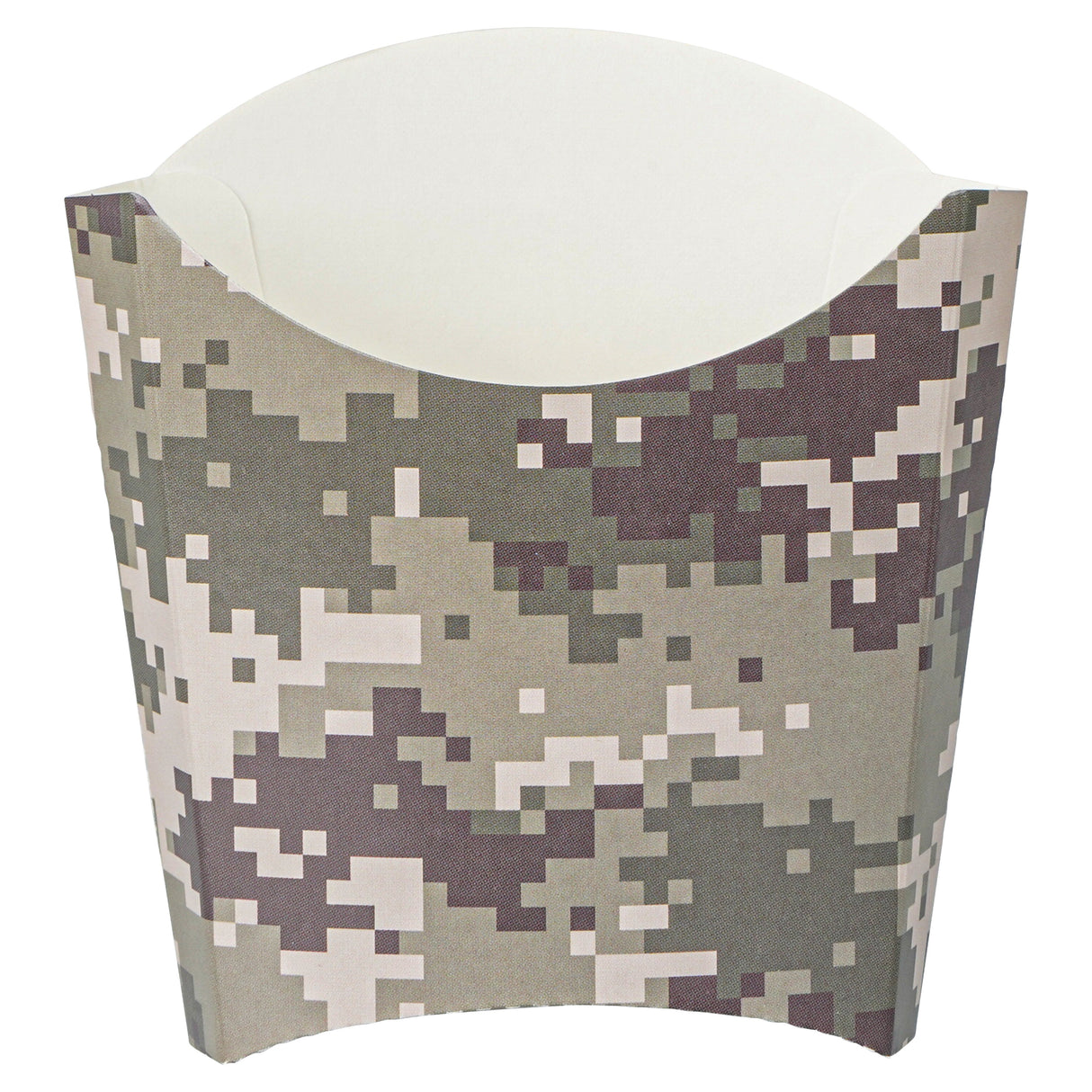 Containers, To-Go Fry & Snack, Bio Tek 3 Ounce, Paper, Camouflage, 4.50 x 3.25 x 3.75 Inch,100 - 1 EACH