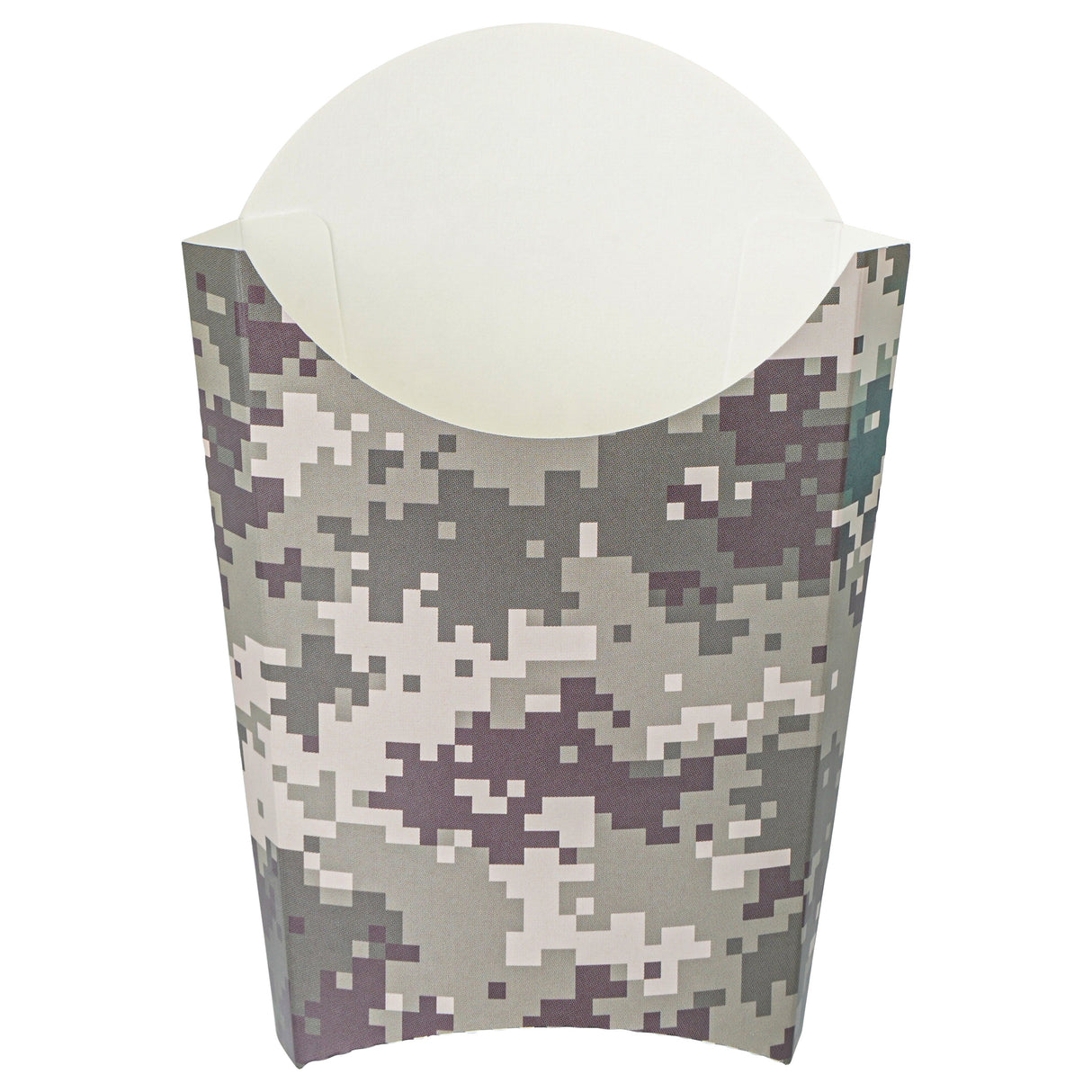 Containers, To-Go Fry & Snack, Bio Tek 4 Ounce, Paper, Camouflage, 4.75 x 3.50 x 5 Inch,100 - 1 EACH