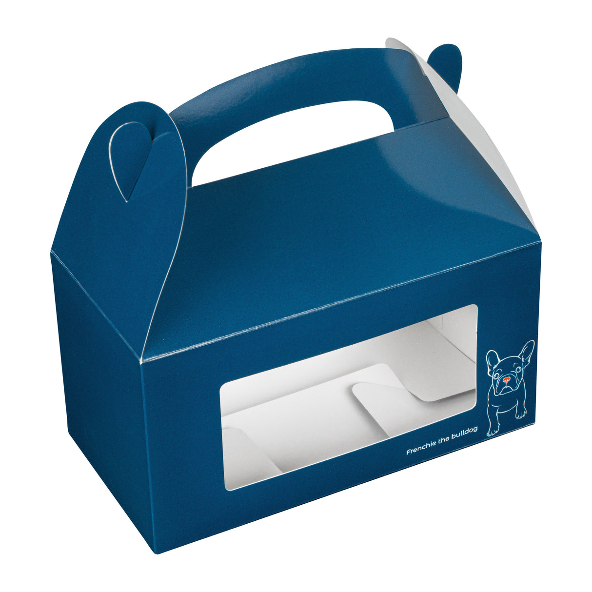 Boxes, Gable & Lunch, Bio Tek 9.50 x 5 x 5 Inch, Paper, Frenchie, with Window,4 - 25 COUNT