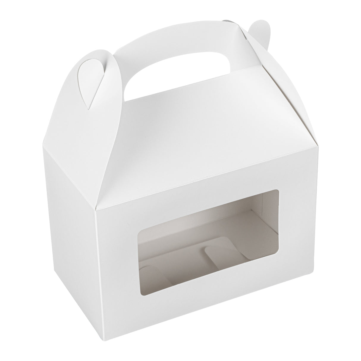 Boxes, Gable & Lunch, Bio Tek 8.50 x 4.75 x 5.50 Inch, Greaseproof Paper, White, with Window,4 - 25 COUNT