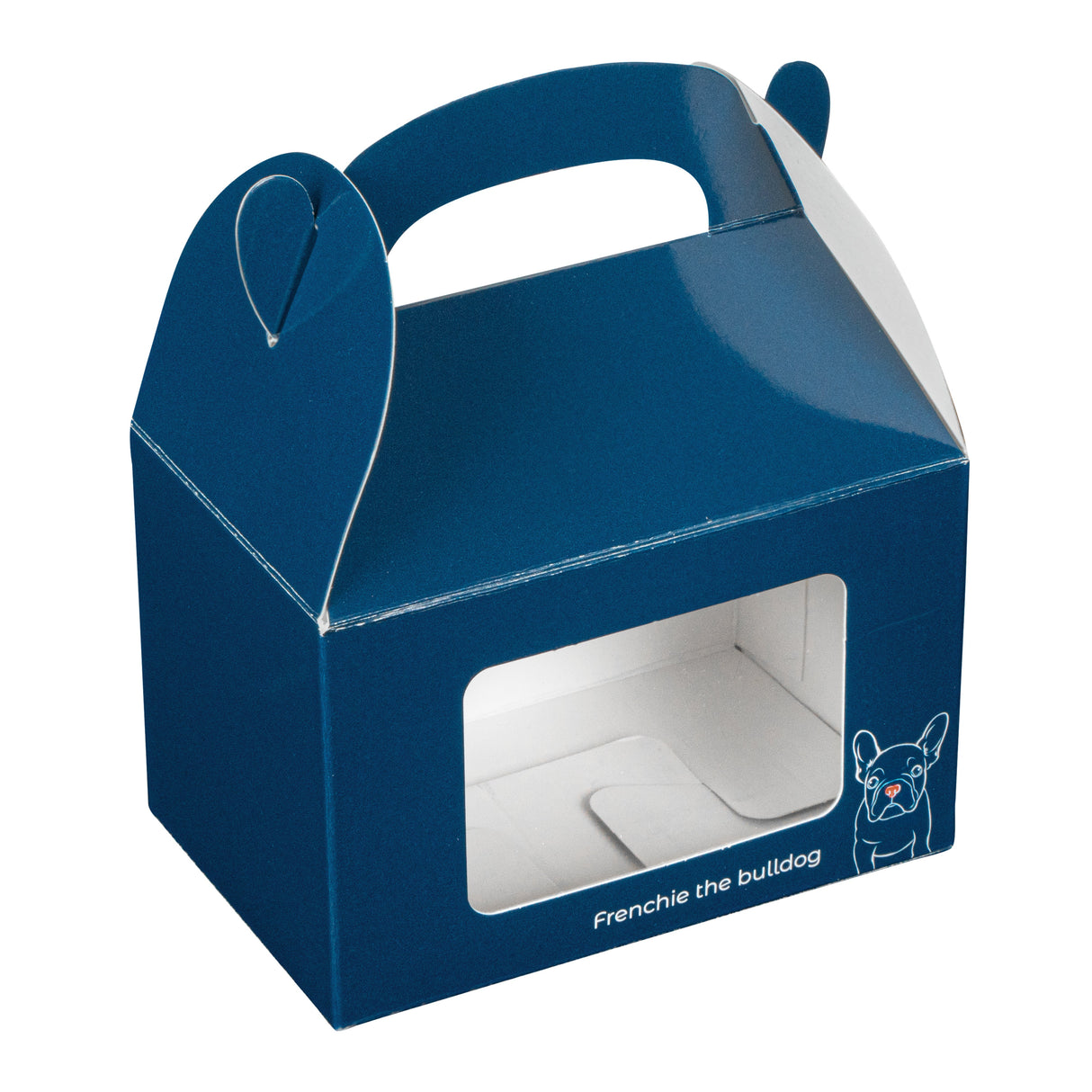 Boxes, Gable & Lunch, Bio Tek 4 x 2.50 x 2.50 Inch, Paper, Frenchie, with Window,4 - 25 COUNT